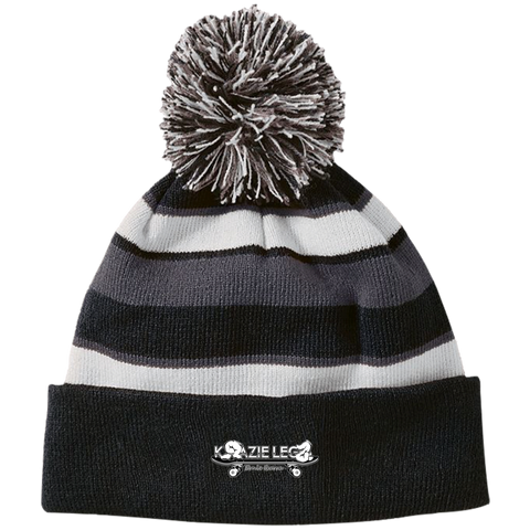 Holloway Striped Beanie with Pom 2