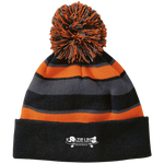 Holloway Striped Beanie with Pom 2